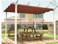 pérgola doble porteria en Valladolid